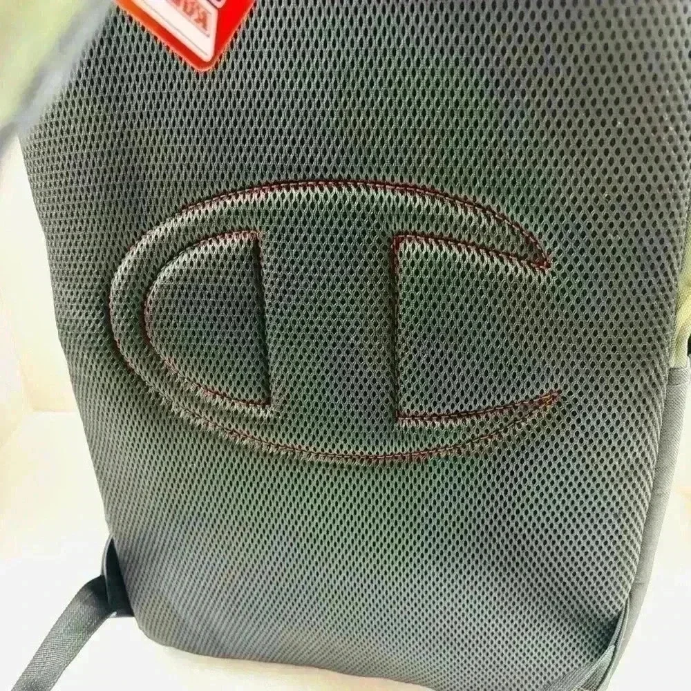 NWT Champion Manuscript Green Grid Camouflage Laptop‎ Large Unisex Backpack